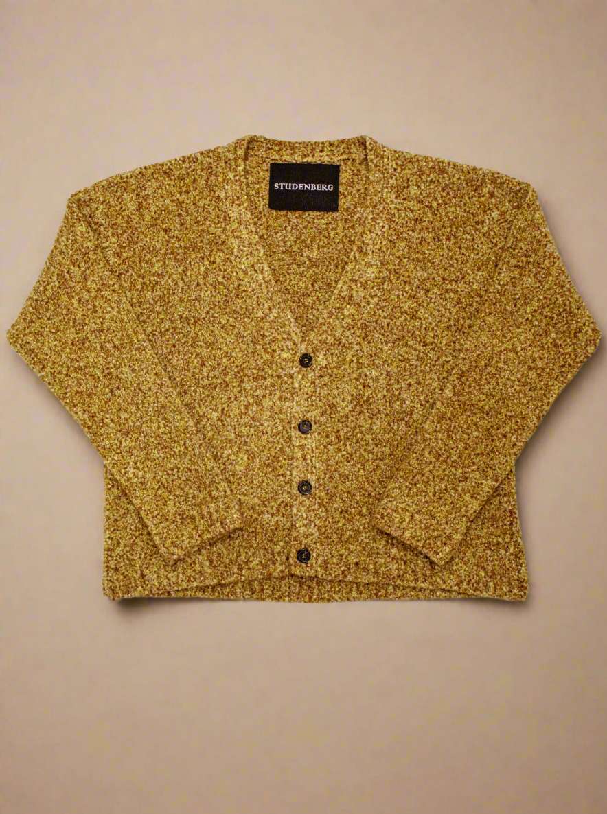 Speckled Bouclé Cashmere Cardigan