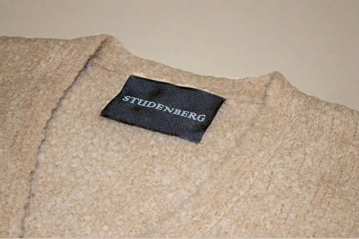 Slub Bouclé Camel Cardigan