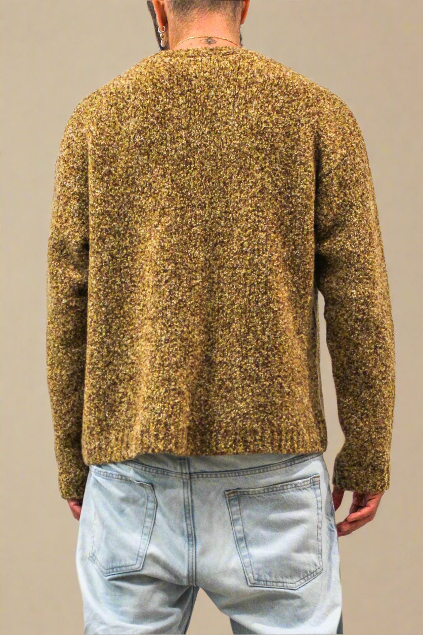 Speckled Bouclé Cashmere Cardigan