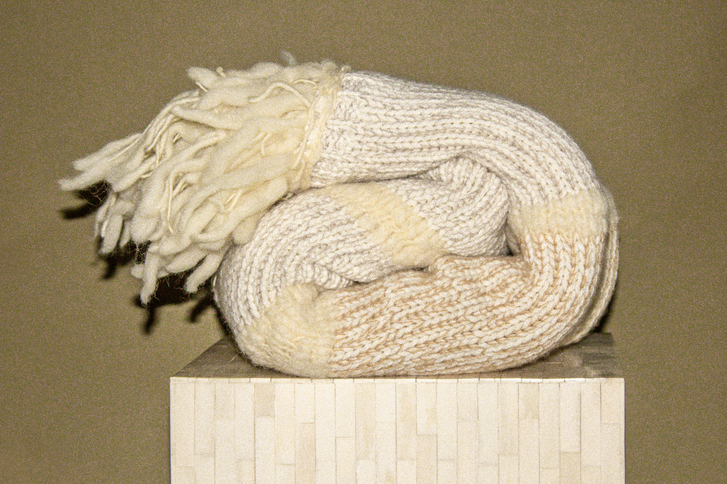 Berber Cashmere Blanket in Cream