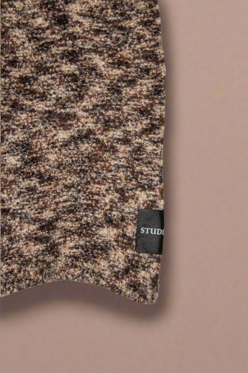 Clouded Bouclé Cashmere Scarf in Mocha