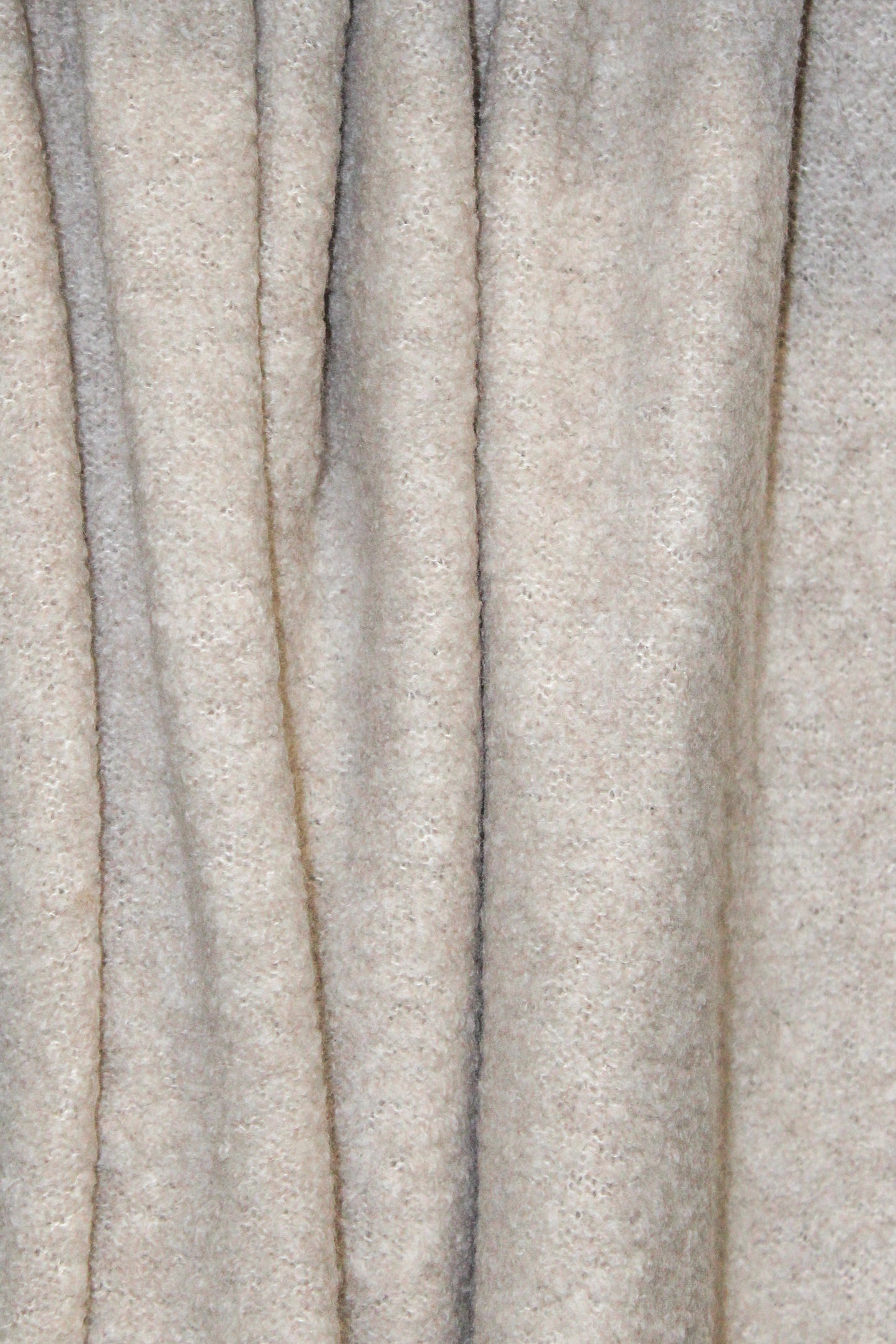 Slub Bouclé Cashmere Scarf in Bone